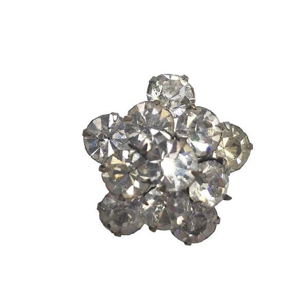 Unbranded Jewelry - Vintage Round Sparkling Brooch Collar Pin Hat Accent Dazzling Mini 1"